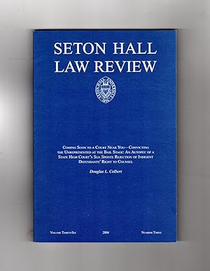 Seller image for Seton Hall Law Review - 2006 - Volume Thirty-Six, Number Three. Sua Sponte rejection of indigent defendants' right to counsel by a State High Court for sale by Singularity Rare & Fine