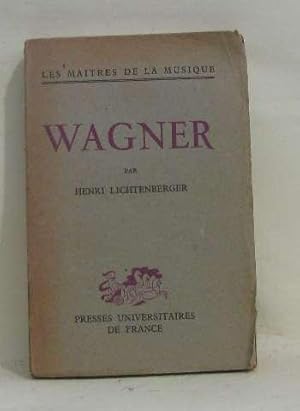 Bild des Verkufers fr Wagner zum Verkauf von crealivres