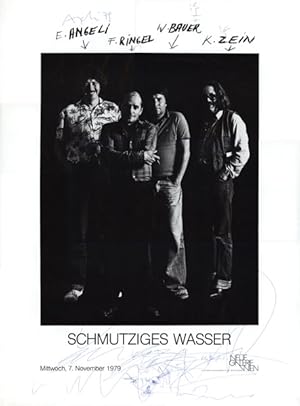 Schmutziges Wasser (Plakat, Foto Hans Weiss). Eduard Angeli / Franz Ringel / Wolfgang Bauer / Kur...