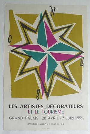 Les Artistes Decorateurs et le Tourisme. Poster. Grand Palais, Paris, 28 avril-7 Juin 1953.
