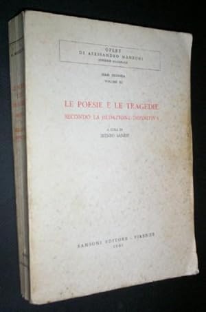 Seller image for Le poesie e le tragedie secondo la redazione definitiva. for sale by GH Mott, Bookseller