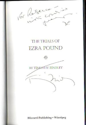 Imagen del vendedor de The Trials of Ezra Pound -(SIGNED BY AUTHOR)- a la venta por Nessa Books