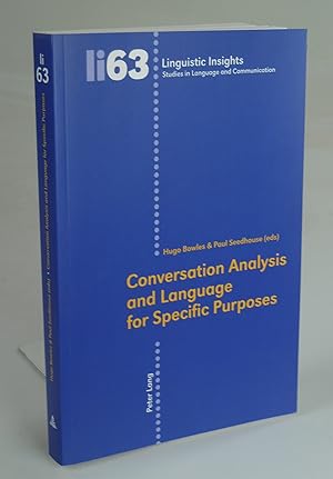 Bild des Verkufers fr Conversation Analysis and Language for Specific Purposes. zum Verkauf von Antiquariat Dorner