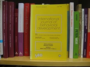 Immagine del venditore per International Journal of Behavioral Development: Historical Contexts, Volume 19, Number 2, June 1996 venduto da PsychoBabel & Skoob Books