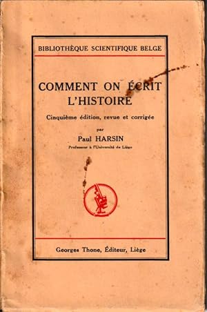 Seller image for Comment on crit l'histoire. for sale by L'ivre d'Histoires