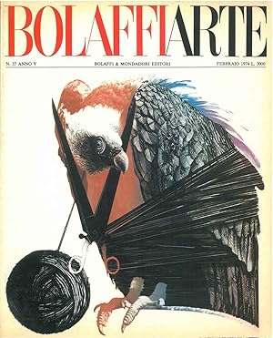 Bolaffiarte n. 37. V. Trubbiani, "La lettera V", riproduzione fotolitografica (a 6 colori offset)...