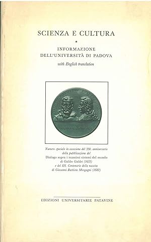 Scienza e cultura. Informazione dell'Università di Padova. Numero speciale in occasione del 350 a...