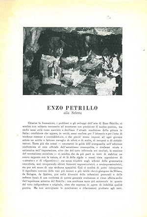 Enzo Petrillo alla Saletta. 1957