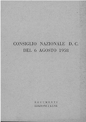 Consiglio nazionale DC del 10 giugno 1958