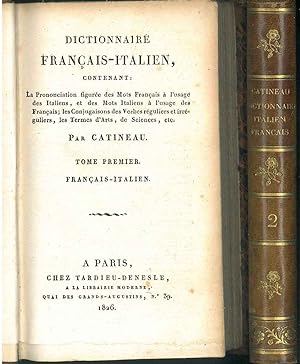 Dictionnaire français-italien (e italien-français). par Catineau