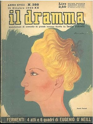 Il dramma: quindicinale di commedie di grande sucesso. 1942, n. 388 In copertina caricatura di Sa...