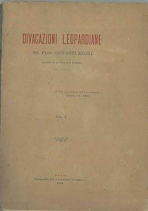 Divagazioni leopardiane Vol. 1