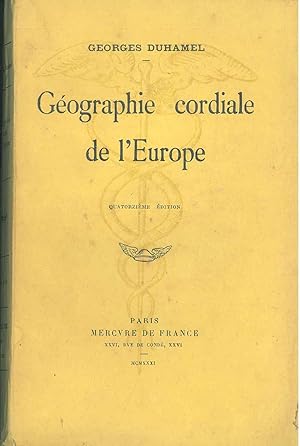 Géographie cordiale de l'Europe. Quatorzième edition