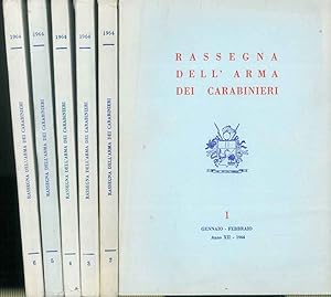 Rassegna dell'Arma dei Carabinieri. Anno XII, 1964, annata completa