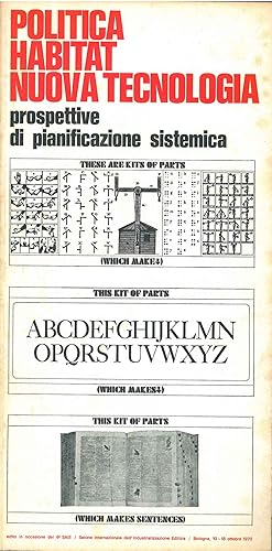 Politica habitat nuova tecnologia. Prospettive di pianificazione sistemica