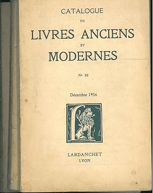 Catalogue de livres anciens et modernes. Nouvelle série. n. 8-1955, n. 9-1956, n. 10-1956