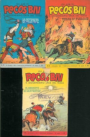 Gli albi di Pecos Bill il leggendario eroe del Texas. Fascicoli n. 13, 14 e 15; 1960