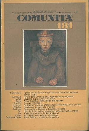 Comunità: rivista di informazione culturale fondata da Adriano Olivetti. Anno XXXIII, n° 181, ott...
