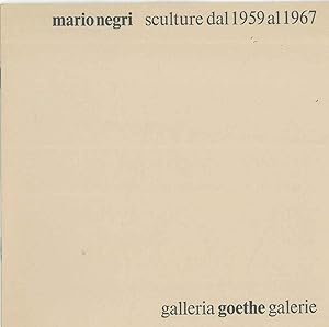 Mario Negri alla Galleria Goethe di Bolzano. 1968