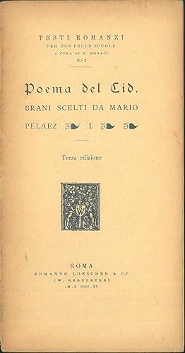 Poema del Cid Brani scelti da Mario Pelaez