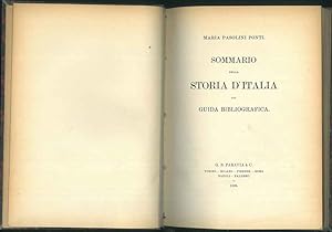Seller image for Sommario della storia d'Italia con guida bibliografica for sale by Studio Bibliografico Orfeo (ALAI - ILAB)