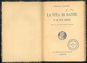 Image du vendeur pour La vita di Dante e le sue opere. Cenni ad unso del popolo italiano mis en vente par Studio Bibliografico Orfeo (ALAI - ILAB)
