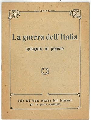 La guerra dell'Italia spiegata al popolo