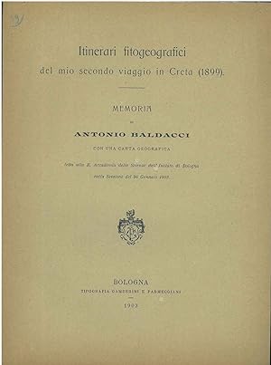 Itinerari fitogeografici del mio secondo viaggio in Creta (1899) Estratto dalle Memorie della R. ...
