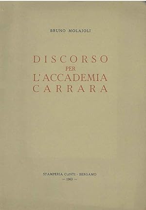 Discorso per l'Accademia Carrara