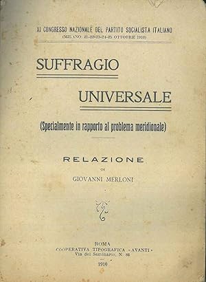 Suffragio universale (specialmente in rapporto al problema meridionale)