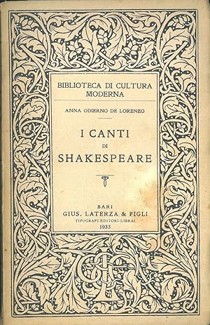 I canti di Shakespeare