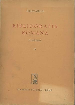 Bibliografia romana. (1948-1949)