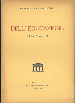 Dell' educazione. (Passi scelti)