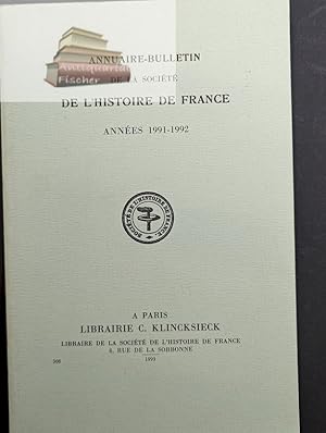 Bild des Verkufers fr Annuaire- Bulletin de la Societe Nationale des Antiquaires de France. Annees 1991-1992 zum Verkauf von Antiquariat-Fischer - Preise inkl. MWST