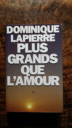 Image du vendeur pour Plus grands que l'amour mis en vente par AHA BOOKS