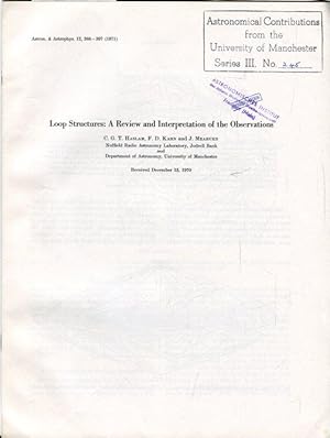 Immagine del venditore per Loop Structure : A Review and Interpretation of the Observations. venduto da Antiquariat am Flughafen