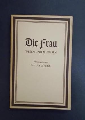 Seller image for Die Frau - Wesen und aufgaben - Wrterbuch der Politik Heft 6 for sale by Antiquariat Strter