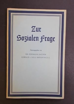 Seller image for Zur sozialen Frage - Wrterbuch der Politik Heft 3 for sale by Antiquariat Strter