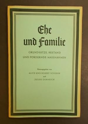 Seller image for Ehe und Familie - Grundstze Gestand und frdernde Massnahmen - Wrterbuch der Politik Heft 7 for sale by Antiquariat Strter