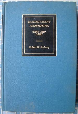 Seller image for Management Accounting Text and Cases for sale by Beach Hut Books