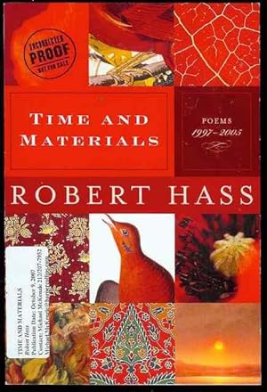 Immagine del venditore per Time and Materials: Poems 1997-2005 venduto da Bookmarc's