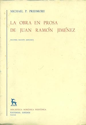 Seller image for LA OBRA EN PROSA DE JUAN RAMN JIMNEZ for sale by Valentin Peremiansky