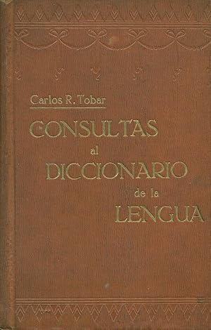 Imagen del vendedor de CONSULTAS AL DICCIONARIO DE LA LENGUA a la venta por Valentin Peremiansky