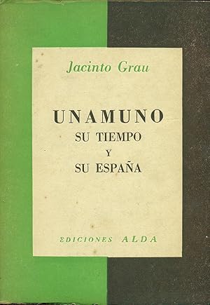 Immagine del venditore per UNAMUNO, SU TIEMPO Y ESPAA venduto da Valentin Peremiansky