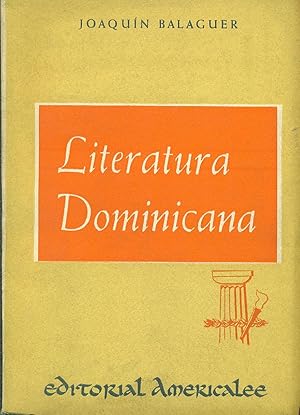 Seller image for LITERATURA DOMINICANA for sale by Valentin Peremiansky