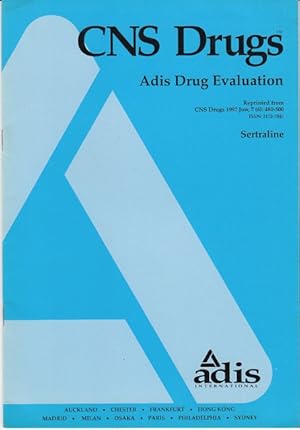 Image du vendeur pour CNS DRUGS. Adis drug evaluation- Sertraline mis en vente par Librera Vobiscum