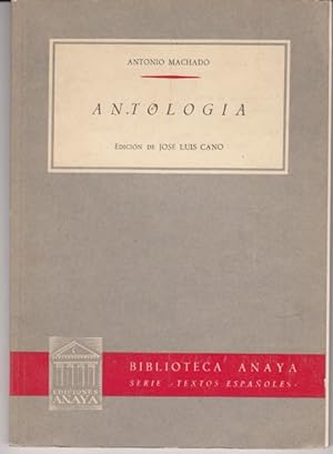 Seller image for ANTONIO MACHADO. ANTOLOGA for sale by Librera Vobiscum