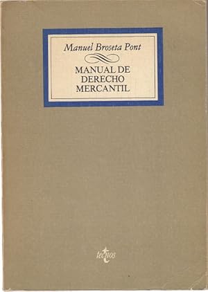 Immagine del venditore per MANUAL DE DERECHO MERCANTIL venduto da Librera Vobiscum