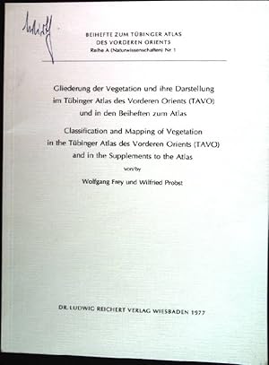 Seller image for Gliederung der Vegetation und ihre Darstellung im Tbinger Atlas des Vorderen Orients (TAVO) und in den Beiheften zum Atlas = Classification and mapping of vegetation in the Tbinger Atlas des Vorderen Orients (TAVO) and in the supplements to the atlas. Beihefte zum Tbinger Atlas des vorderen Orients. Reihe A. for sale by books4less (Versandantiquariat Petra Gros GmbH & Co. KG)