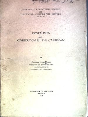 Immagine del venditore per Costa Rica and Civilization in the Carribean University of Wisconsin Studies in the Social Sciences and History; 23 venduto da books4less (Versandantiquariat Petra Gros GmbH & Co. KG)